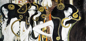 Gustav Klimt, Beethoven Frieze: Gorgons