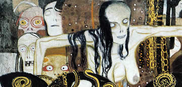Gustav Klimt, Beethoven Frieze: Sickness, Madness, Death